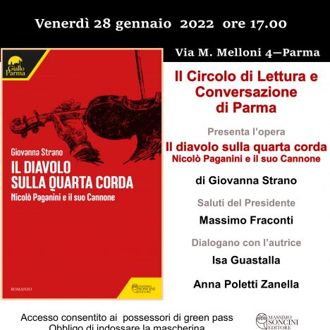 Il Circolo di Lettura e Conversazione di Parma presenta “Il diavolo sulla quarta corda”