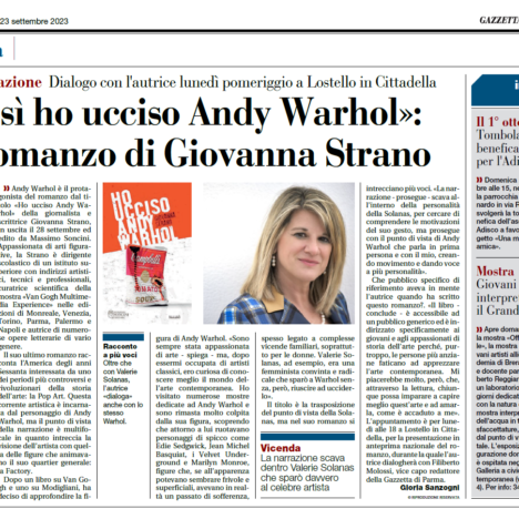 Perché scrivere un romanzo su Andy Warhol?